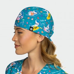 Модерна медицинска шапка MODENA - Take me to Hawaii