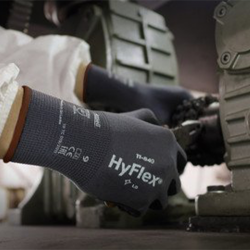 Тъмносиви нитрилни ръкавици HyFlex 11-840 