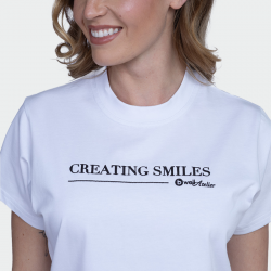 Бяла дамска тениска Creating Smiles Бяла дамска тениска Creating Smiles
