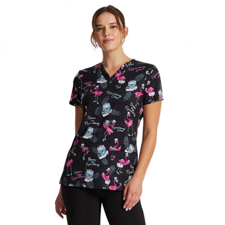 Дамска медицинска туника EDS DK717 - Flamazing Care